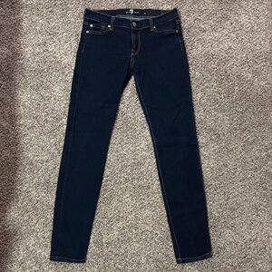 7 For All Mankind Women's Skinny Jeans - Dark Blue